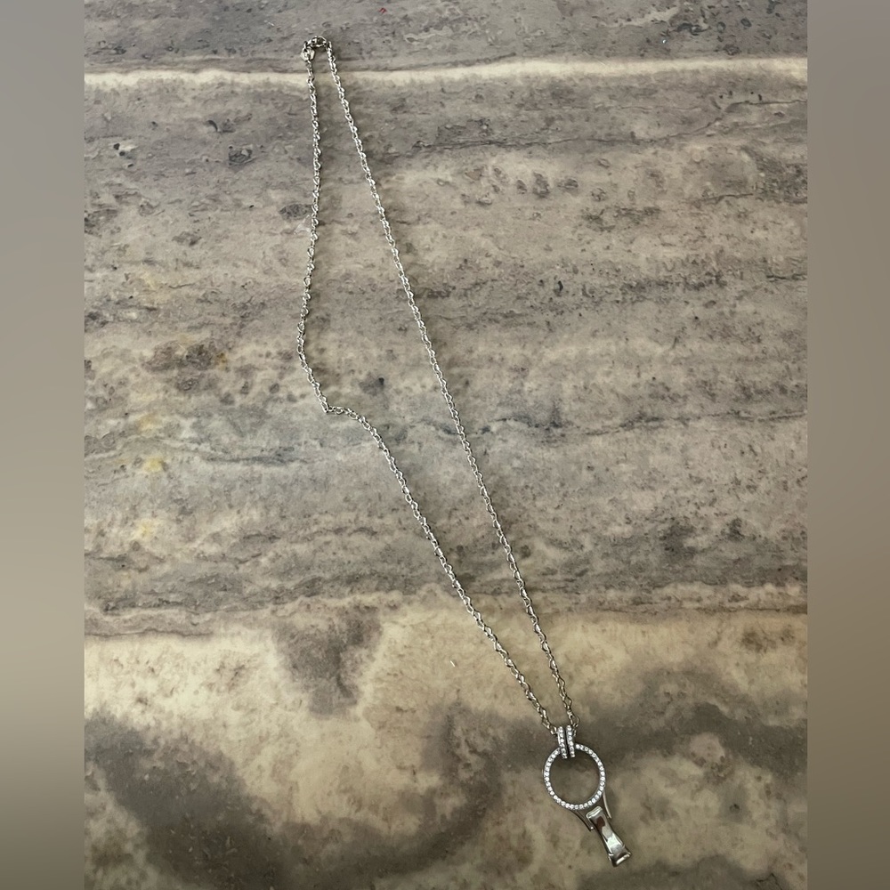Heart chain and badge holder.